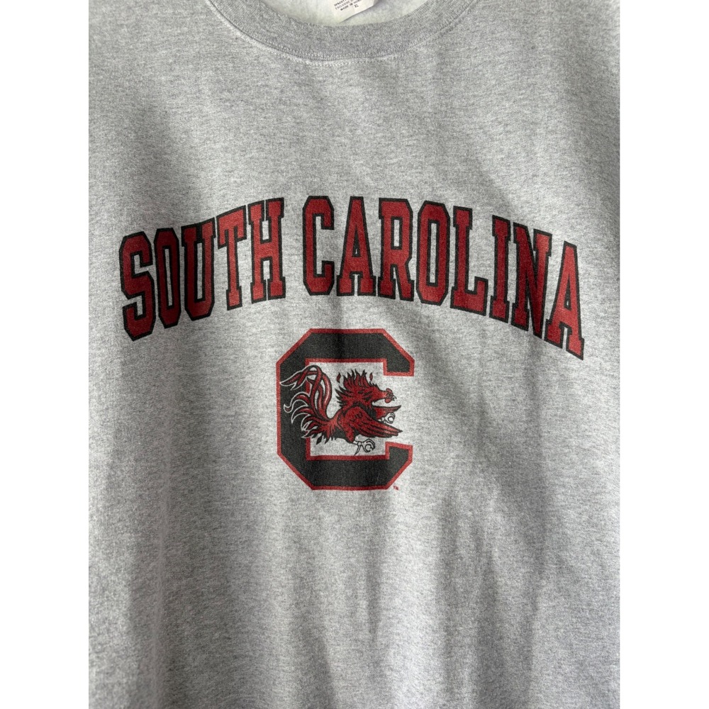 Champion South Carolina Gamecocks Sweatshirt Mens XL Gray Crewneck Pullover - Picture 2 of 8